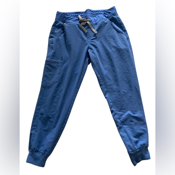 Figs Zamora Technical Collection size M Blue Jogger Pants with Drawstring - Picture 1 of 5